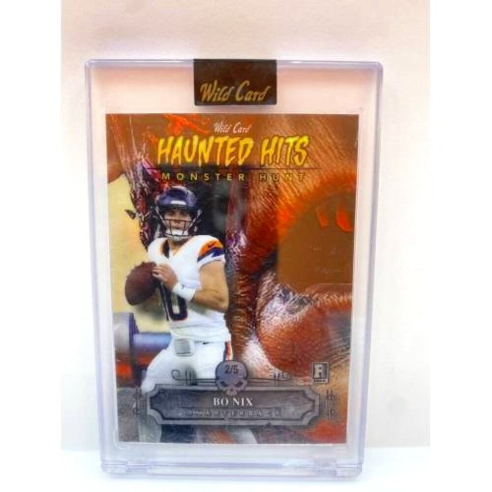 Bo Nix 2024 Wild Card Haunted Hits Monster Hunt Rookie Broncos 2/5 (MISC14)